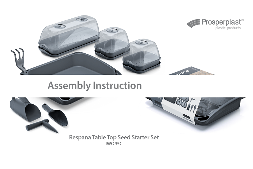 Как собрать комплект мини-теплицы Respana Table Top Seed Starter Set?